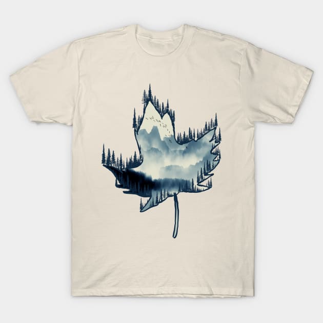 Mountains Maple T-Shirt by Bongonation